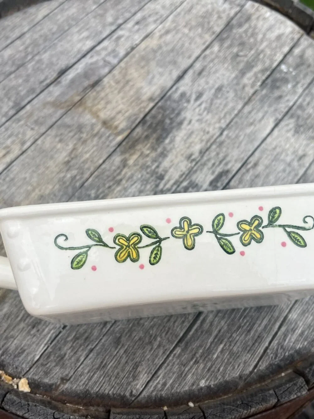 Vintage Metlox Poppytrail Divided Relish Dish with Handle | California Pottery